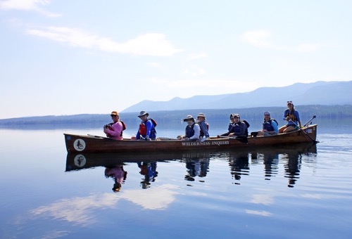 Yellowstone Lake Backcountry Canoe